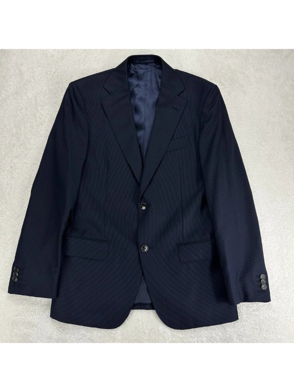 Suitsupply Brescia Slim Fit Suit 48 Black Pinstripe VBC Super 110’s Wool 38R Men